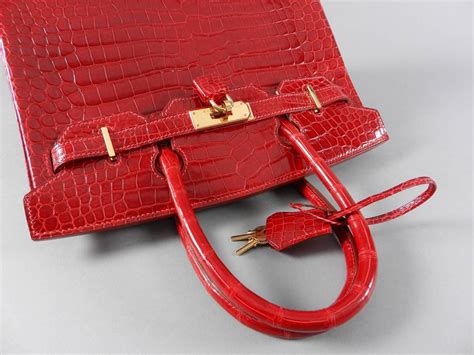 hermes kelly bag red crocodile